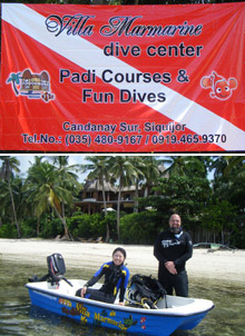 diving